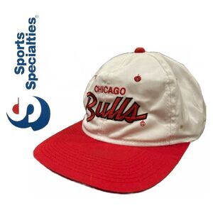 NBA VINTAGE Sports Specialties Chicago Bulls The Twill Snapback‎ Hat 1990s OSFA